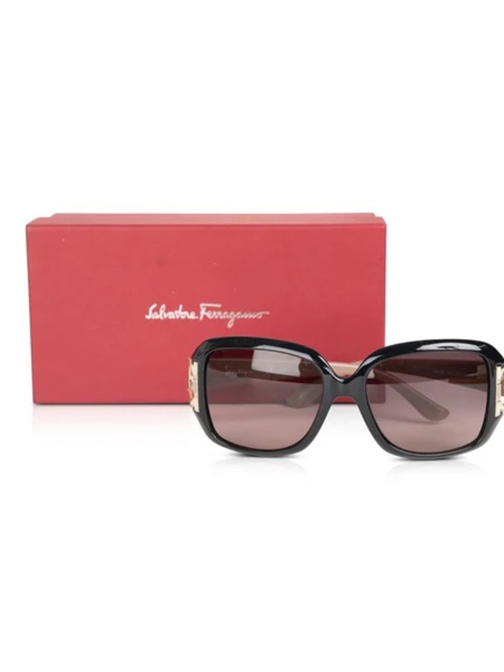 Salvatore Ferragamo SF666S Gradient Oval Sunglasses w/ Box